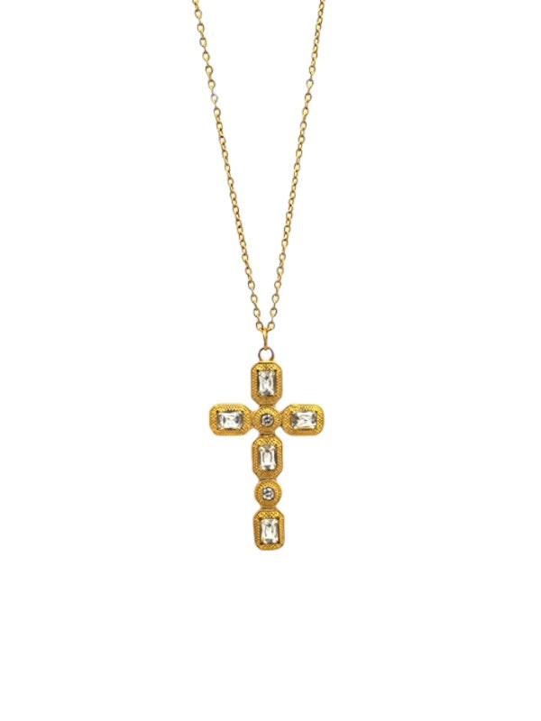 Bedazzled Cross Necklace