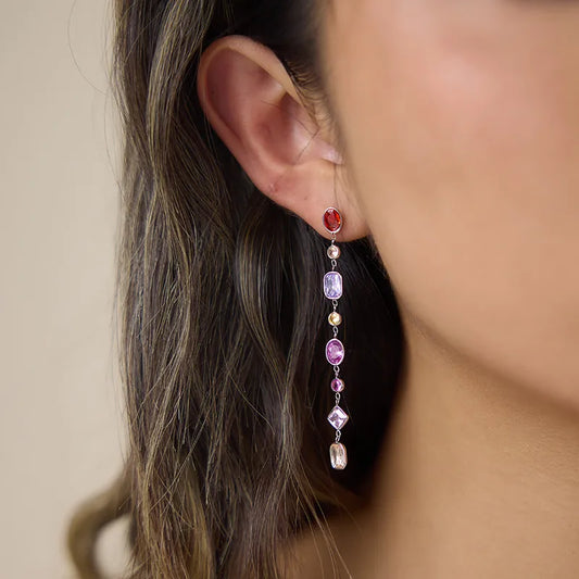 Tassel Tussle Earrings in Silver