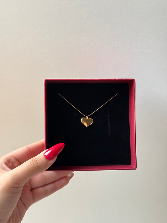 Iris Gold Heart Necklace