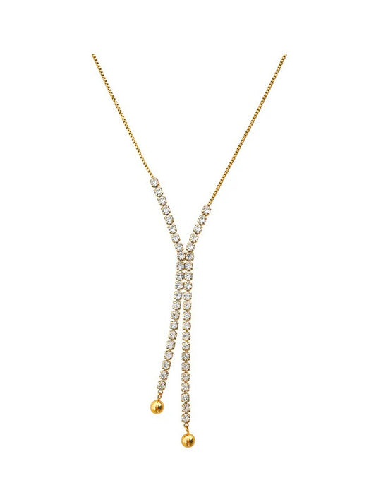 KoKo Inlay Zircon Pendant Necklace is 18k gold plated, hypoallergenic, sweat resistant, water proof, anti tarnish 