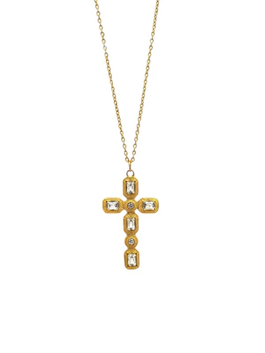 Bedazzled Cross Necklace