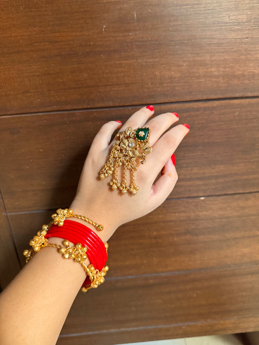 Sanjh Dhaara Adjustable Ring