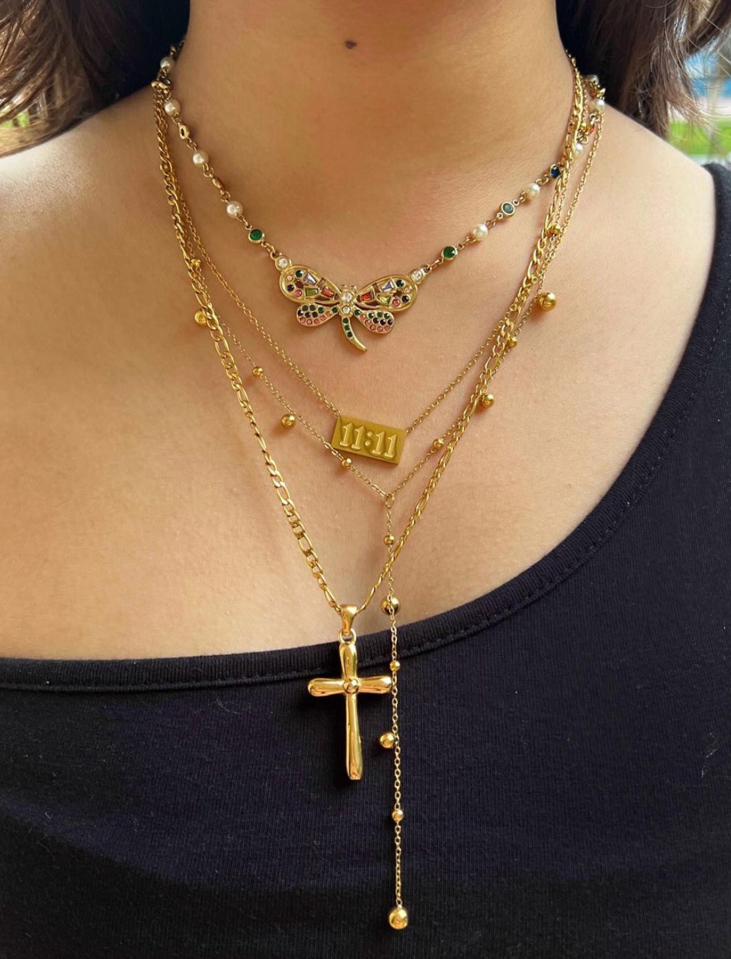 Gold Cross Necklace