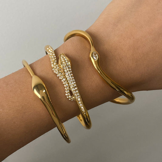 Serpent Bangle Stack