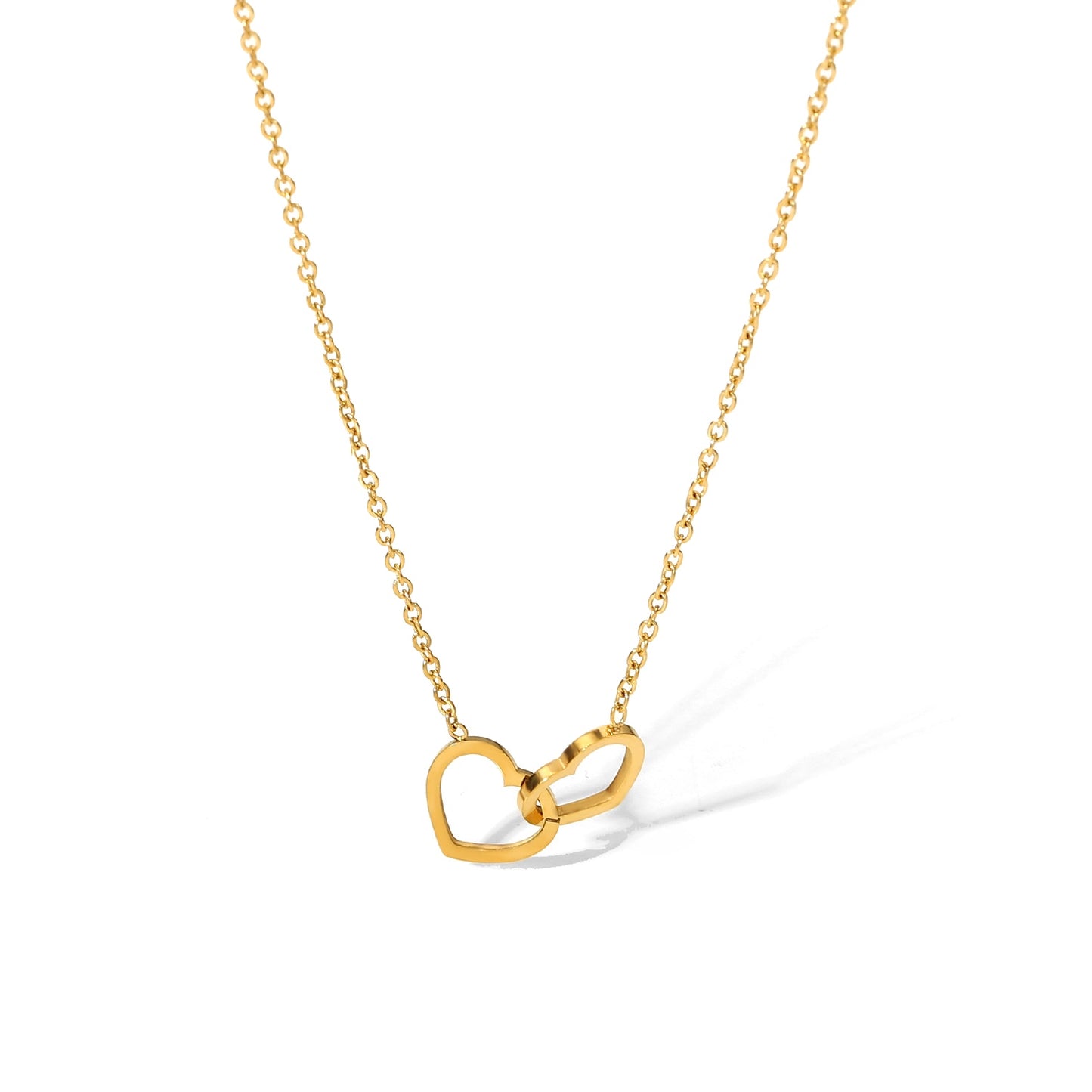 Stuck With You Interlink Heart Necklace