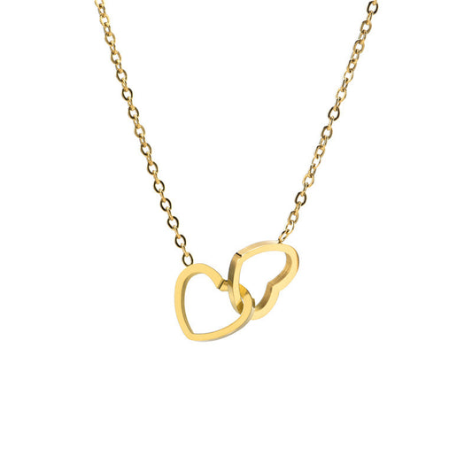 Stuck With You Interlink Heart Necklace